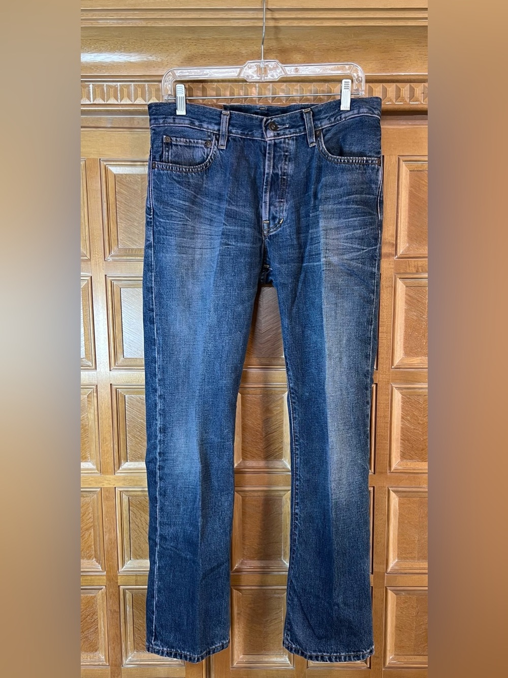 Gap 1969 Premium Denim Men’s Straight Leg Jeans 34x30 Medium Wash Blue